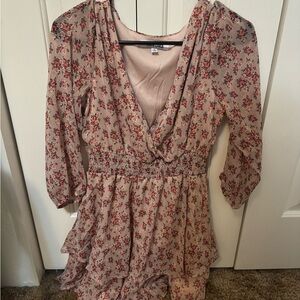 Floral V-Neck Dress